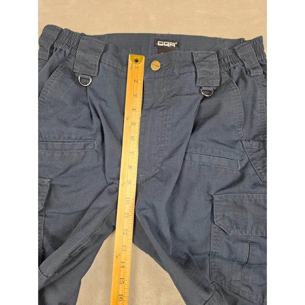 CQR Tactical Cargo Pants Mens 32x32 Navy Blue Ripstop TLP110 Work Hiking *Read